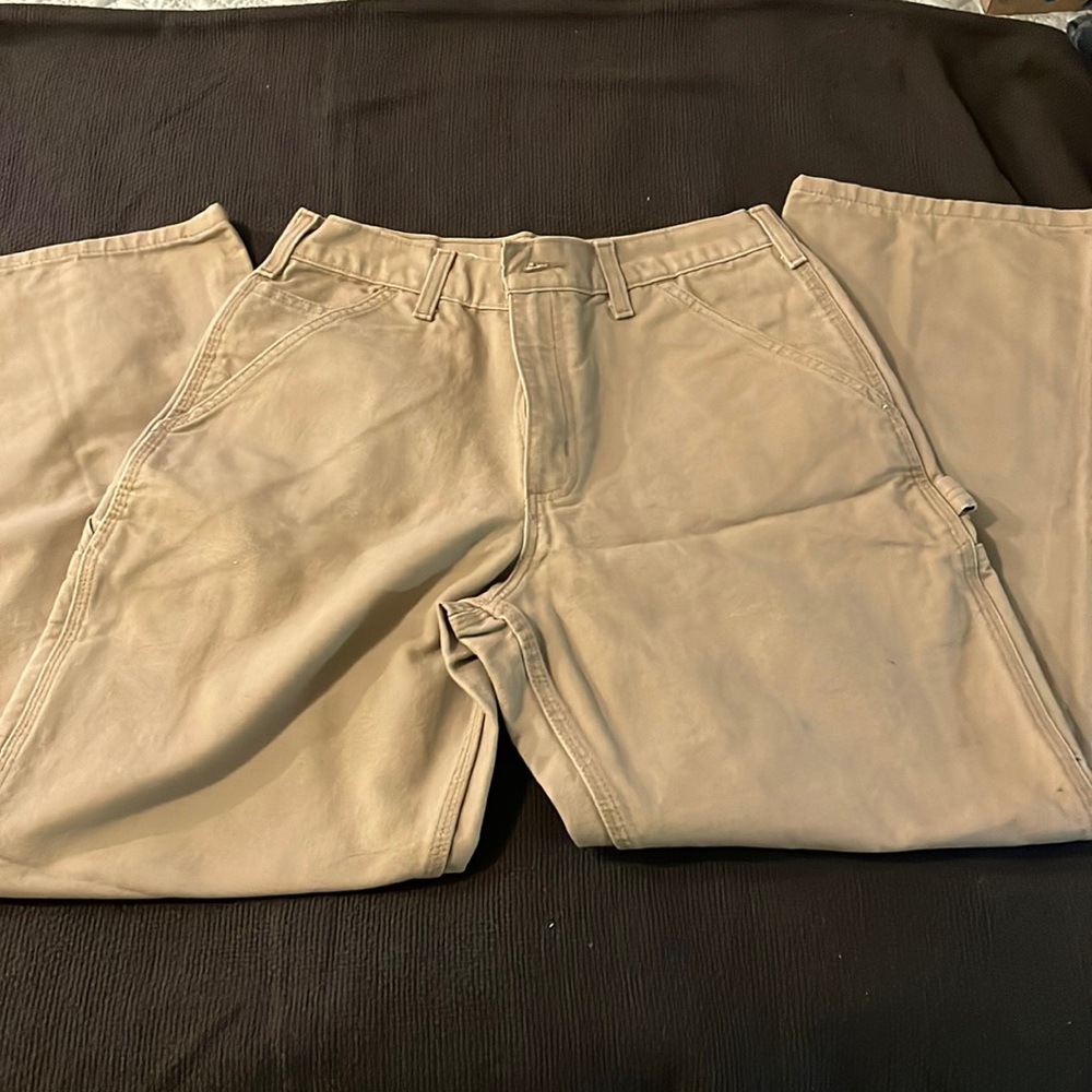 Carhartt Mens utility pants 31x30 jeans. Work pants. Gray color.